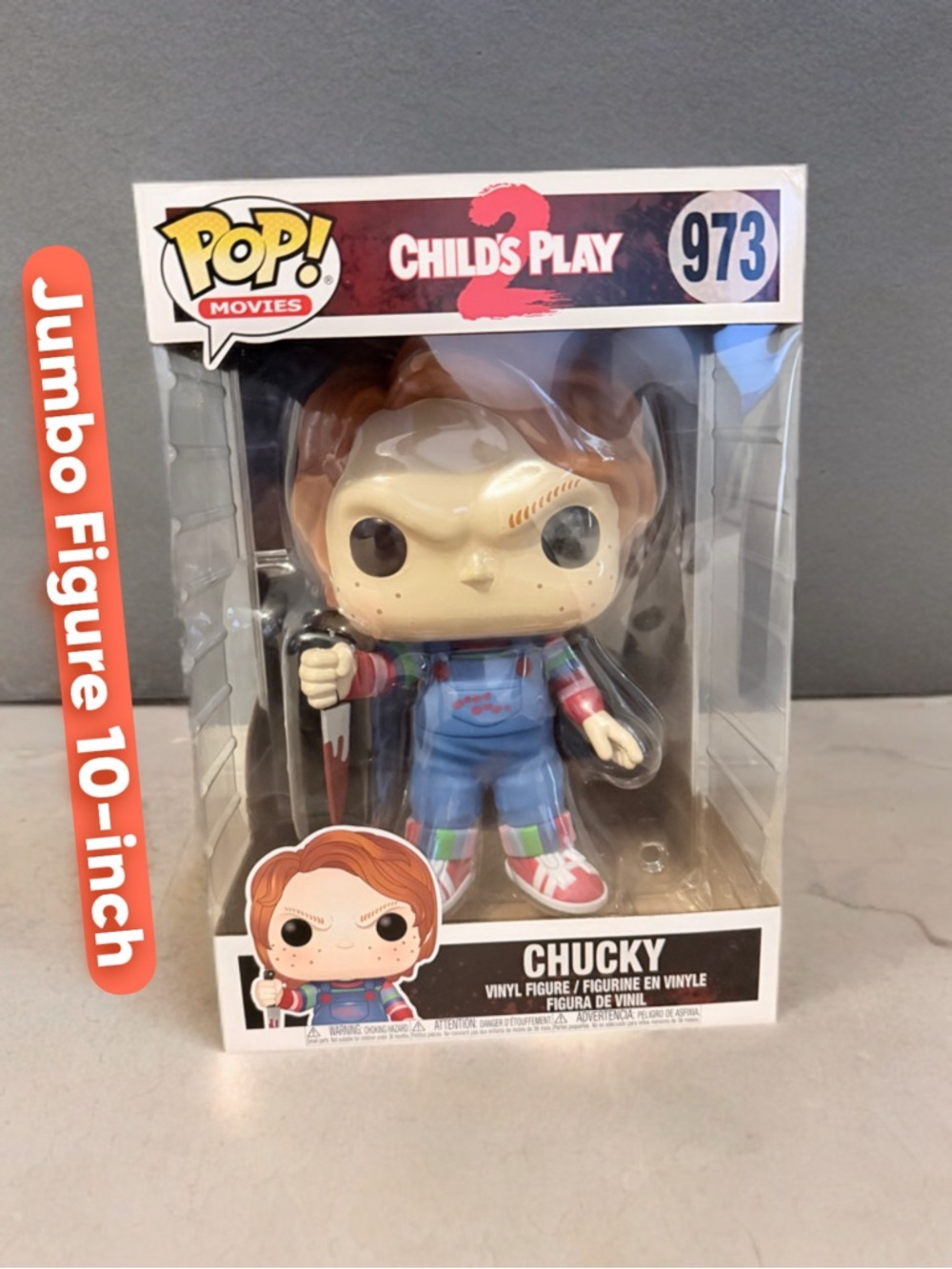 Funko Pop! Movies Child's Play 2 ! Chucky 973 Jumbo Figure 10-inch
